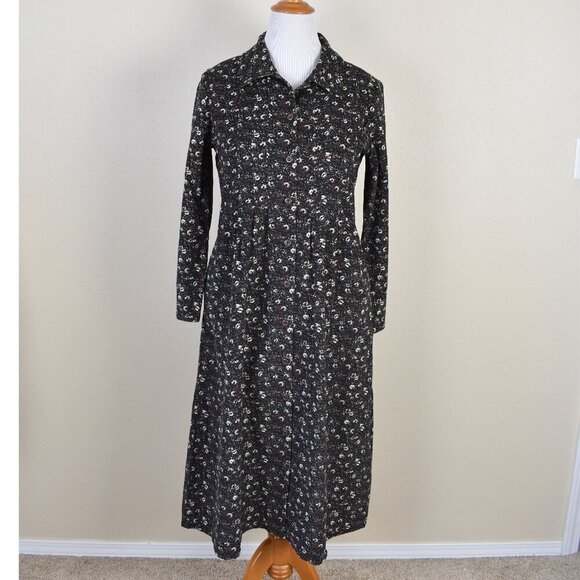 Vintage La Cera Corduroy Floral Dress NEW - M - Picture 2 of 12